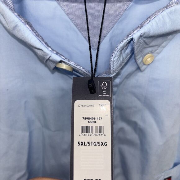 Mens Size 5XL Tommy Hilfiger Short Sleeve Button Down NWT - Picture 3 of 6